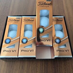 Titleist NEW PROV1 golf balls-4 sleeves (12 balls) Numbered 5 through 8